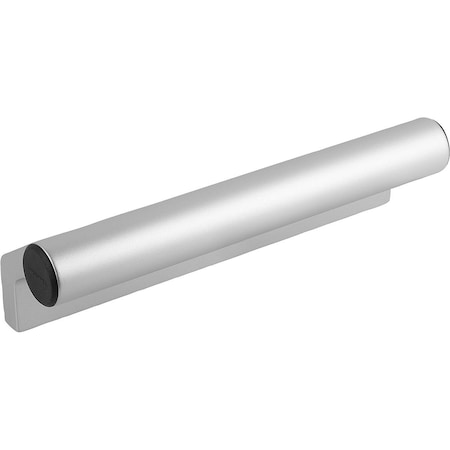 Ledge Handle L=150, Form:A Aluminum, Natural Anodized, Comp:Thermoplastic